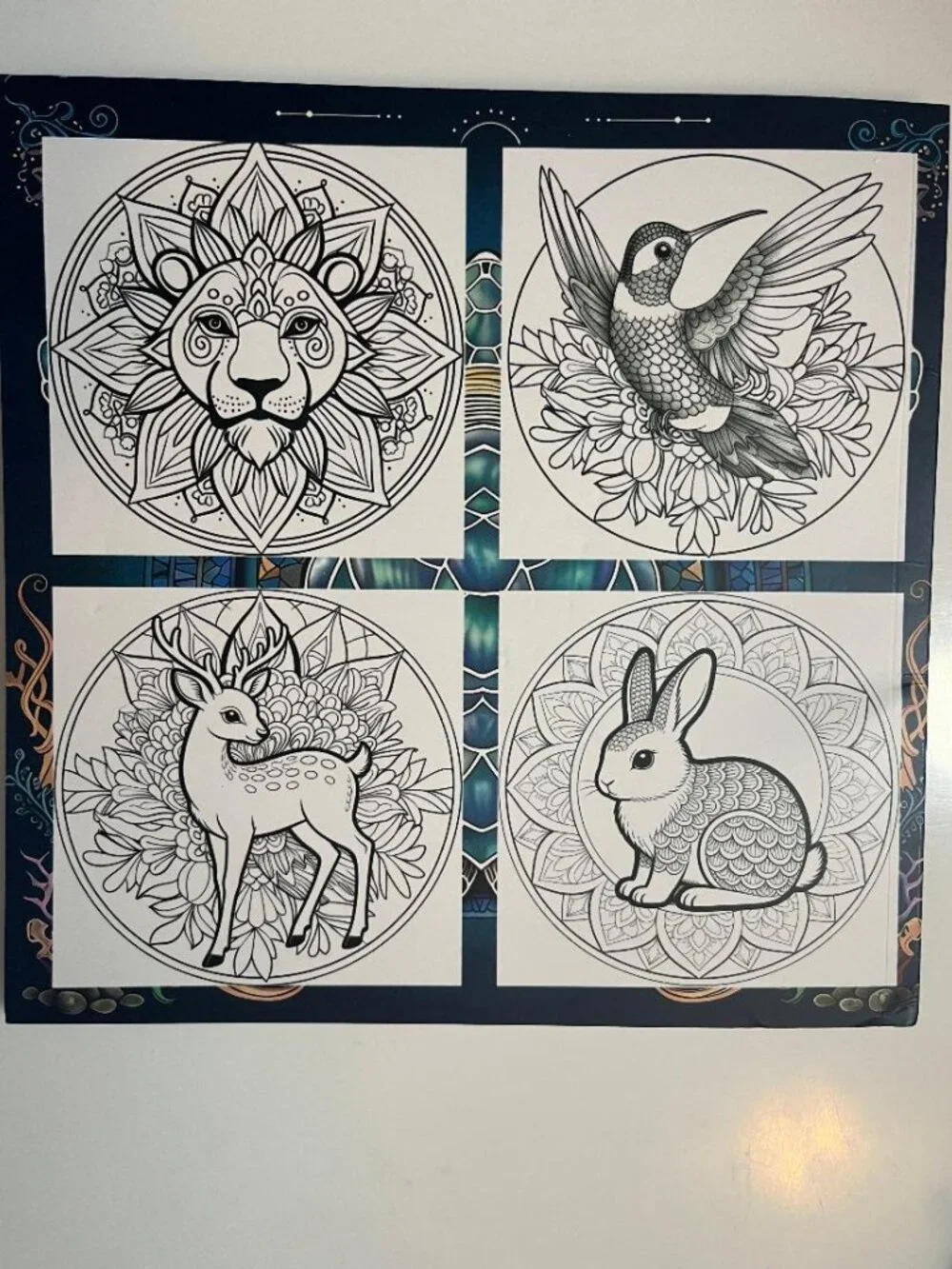 #COLOR-4 Animal Mandala Adult Coloring Book